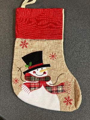 Personalised Stocking Snowman